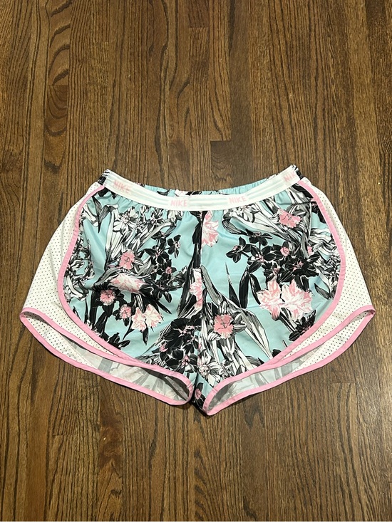 Nike Pants - Nike Dri-FIT Floral Running Shorts Size Large Pink Blue Floral Print